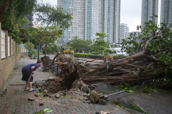 Hong Kong Reopens With Flights Resuming as Typhoon Saola Departs