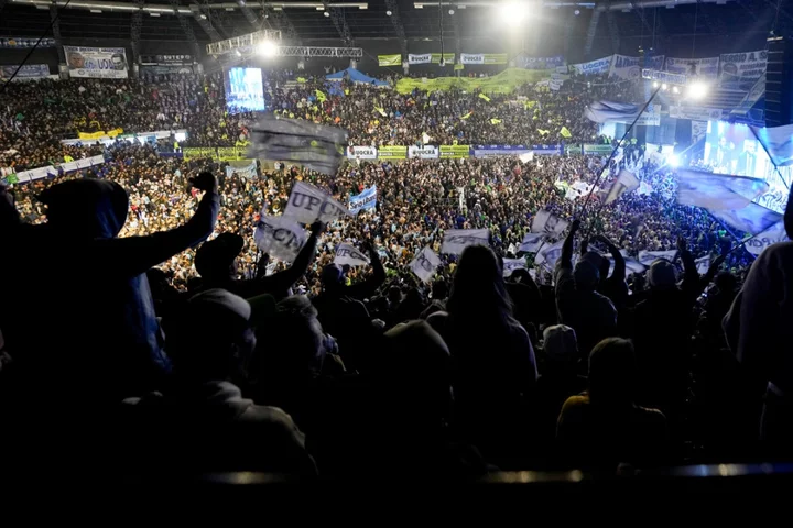 Argentines to vote in a primary election that's expected to set the stage for a rightward shift