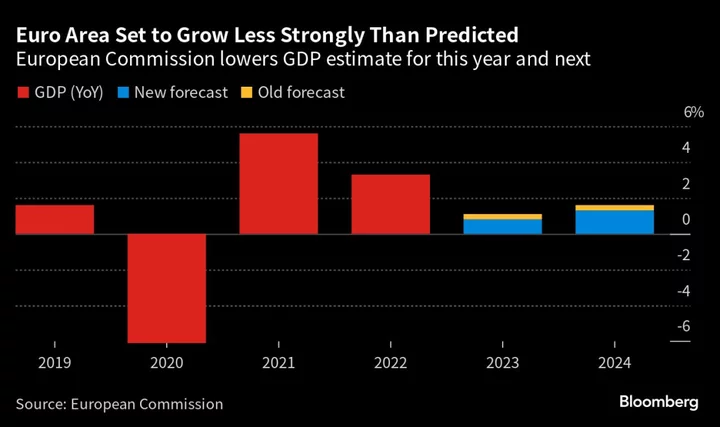 EU Cuts Euro-Zone Outlook as German Economic Woes Deepen