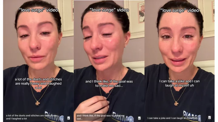 'Love surge' woman reduced to tears after mockery: 