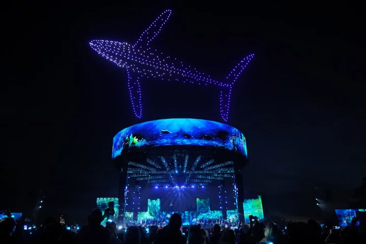 Concert drone show organiser describes ‘nerve-wracking but exciting’ evening