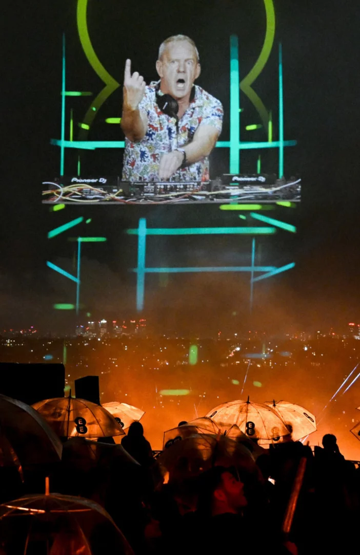 Fatboy Slim performs on world's biggest holographic stage