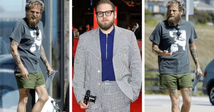 Jonah Hill looks unrecognizably slim in tiny shorts as he runs errands in Malibu