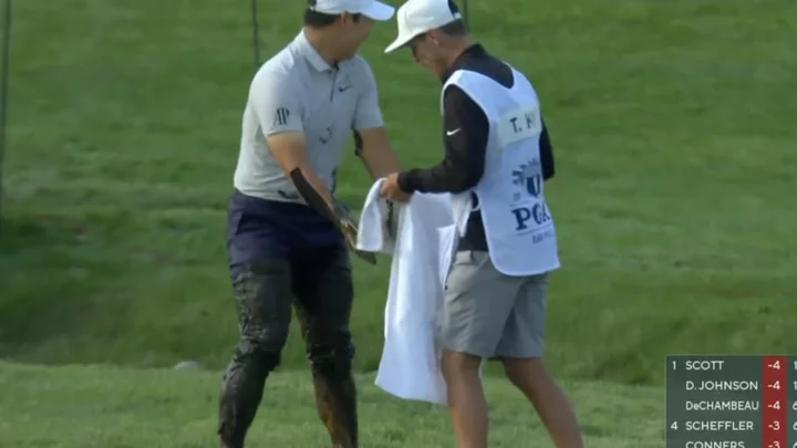 Tom Kim's PGA Championship Mud Bath Had Announcers From Around the World Cracking Up