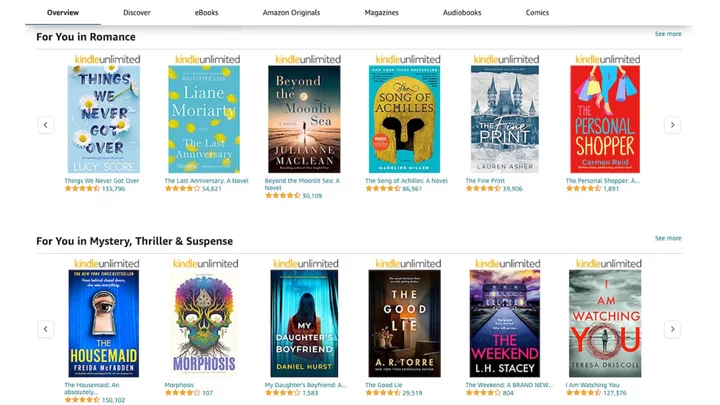 Prime Day Deal: Get 4 Months of Free Kindle Unlimited Reading