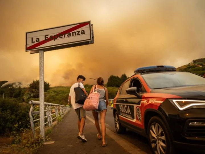 Thousands evacuated as wildfires tear through Spanish island of Tenerife