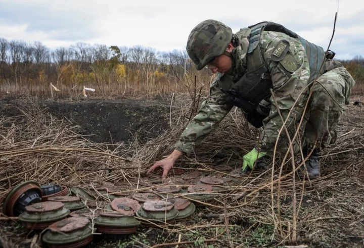 Despite losing limbs, Ukrainian sappers return to work clearing land mines