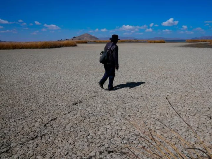 The world's highest navigable lake is drying out