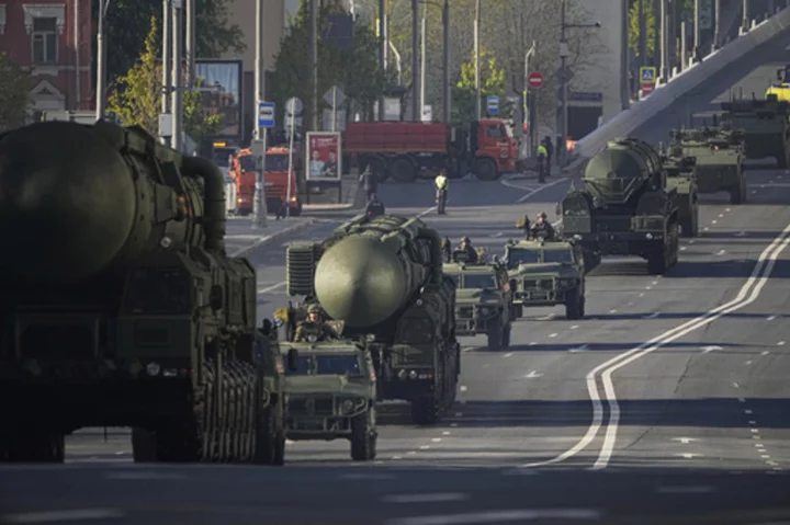 Russia, holding WWII tributes, rains missiles on Ukraine