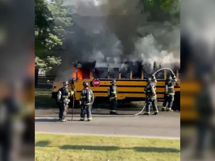 Milwaukee school bus goes up in flames seconds after driver safely evacuates all 37 students