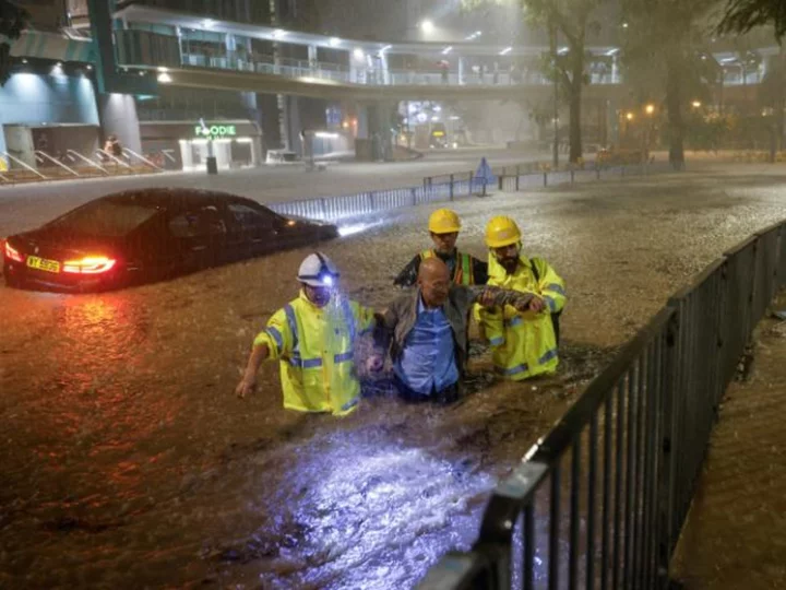 Hong Kong hit by widespread flash flooding after heaviest rainfall since 1884