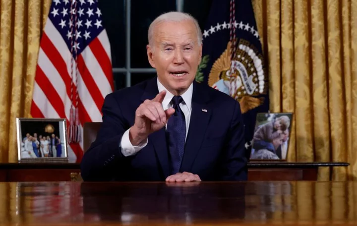 White House says Biden did not hear question about Israel delaying ground invasion of Gaza