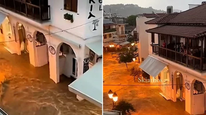 Greece floods – live: Skiathos flights cancelled as flooding across Europe traps tourists