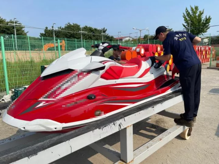 Suspected Chinese dissident rides jet ski hundreds of miles to South Korea