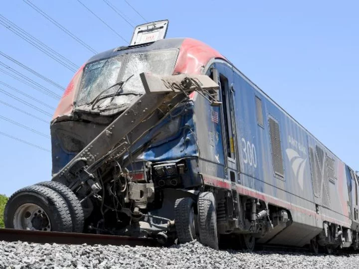 16 people injured after Amtrak passenger train partially derailed in Southern California after hitting vehicle