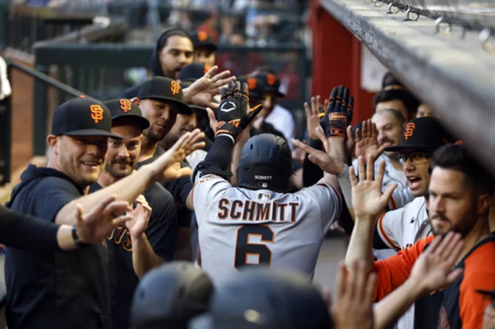 Rookie Casey Schmitt has 4 hits for historic start, Giants beat Diamondbacks 6-2