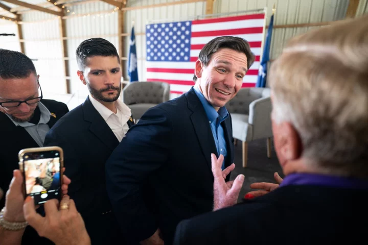 DeSantis news – live: Florida governor defines ‘woke’ and vows to dismantle Biden policies on Iowa visit