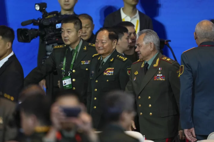 At China military forum, Russian defense minister accuses the US of fueling geopolitical tensions