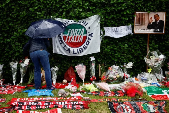 'Goodbye President': Berlusconi fans pay tribute to late leader