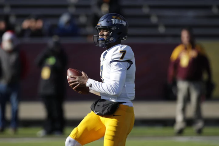 Boone rushed for 186 yards, 2 TDs as No. 23 Toledo beats Central Michigan 32-17