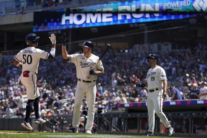 Castro hits 2 of Minnesota's 4 home runs in 9-7 win over Toronto