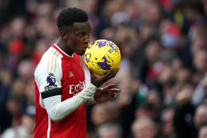 Eddie Nketiah hits hat-trick as five-star Arsenal sweep aside Sheffield United