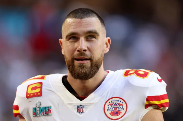 Travis Kelce finally redeems world’s worst first pitch