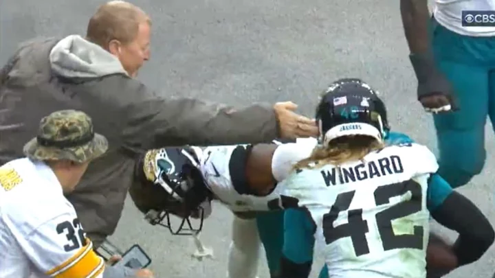 Steelers Fan Slaps Jaguars Player After Stealing Terrible Towel