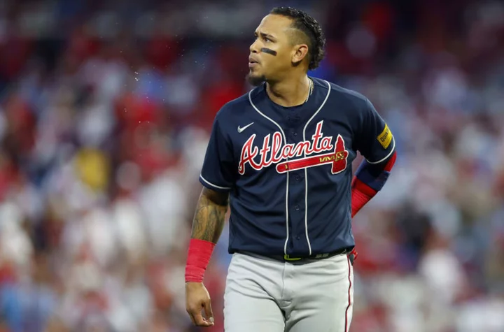 Braves stars Orlando Arcia and Ronald Acuña Jr. flip out on Phillies fans from dugout