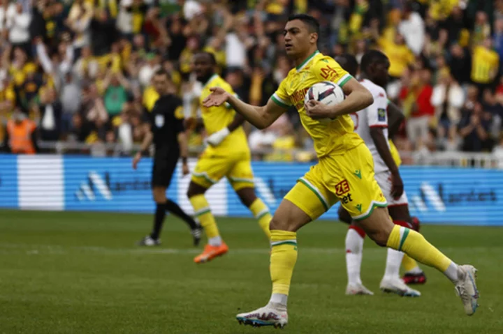 Nantes fines Egyptian striker for refusing to wear rainbow numbers on jersey