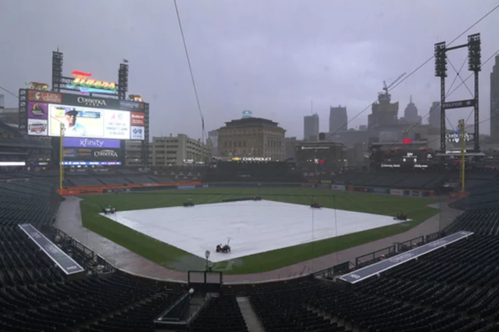 Tigers and Braves rained out, doubleheader set for Wednesday