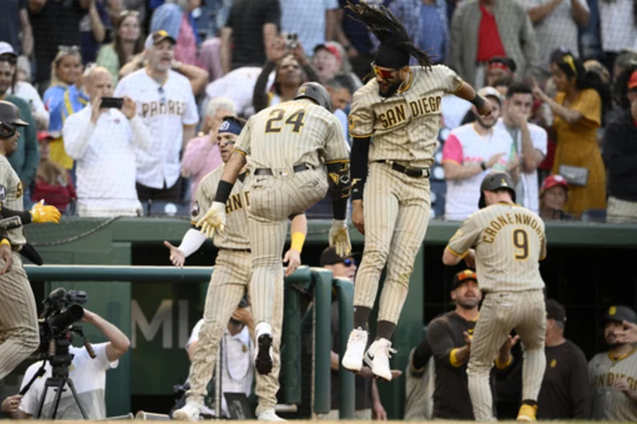 Odor's 3-run homer in 9th gives Padres 8-6 win over Nationals