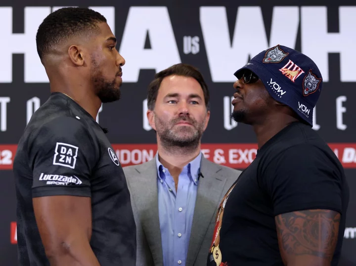 Anthony Joshua vs Dillian Whyte fight cancelled after anti-doping test