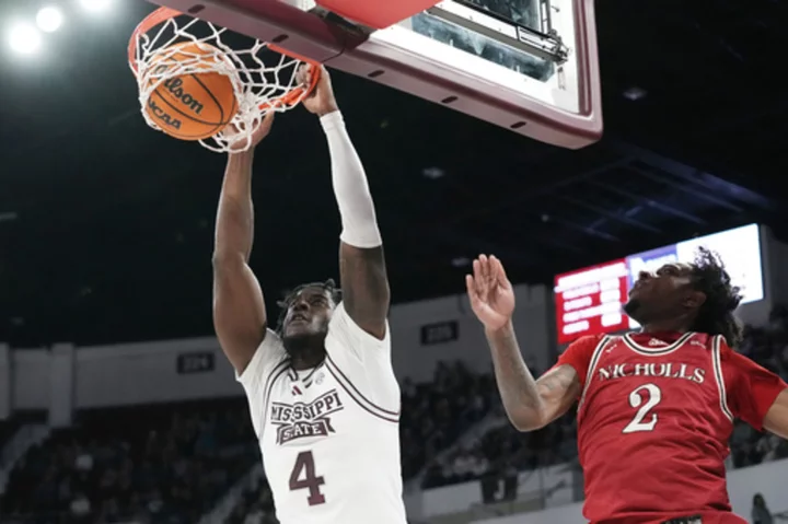 Josh Hubbard stars as No. 25 Mississippi State beats Nicholls 74-61