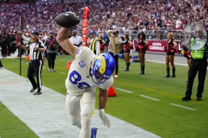 Stafford throws season-high 4 TDs. Rams roll to a 37-14 win over the Cardinals