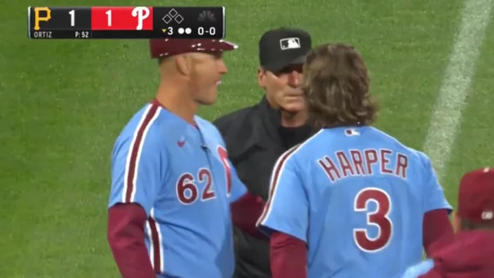 Angel Hernandez Ejects Bryce Harper After Absolutely Awful Call