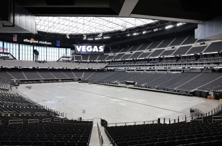 Is the Raiders field grass or turf at Allegiant Stadium?