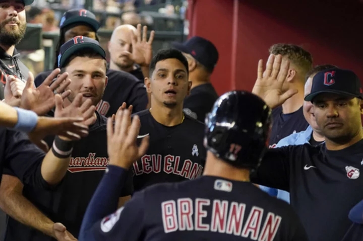 Josh Naylor has four hits, 3 RBIs, leads Guardians to 12-3 win over Diamondbacks