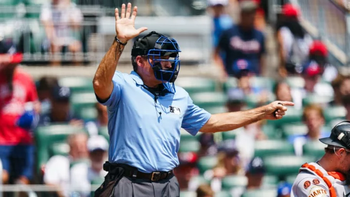 Angel Hernandez Punched Out Marcell Ozuna With a Laughable Strike Three Call