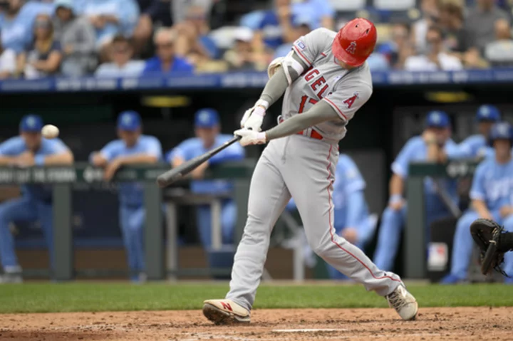 Ohtani, Trout homer to lead Angels past Royals 5-2