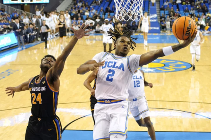 Andrews banks in winner with 3.2 seconds left, scores 17, UCLA edges Riverside 66-65