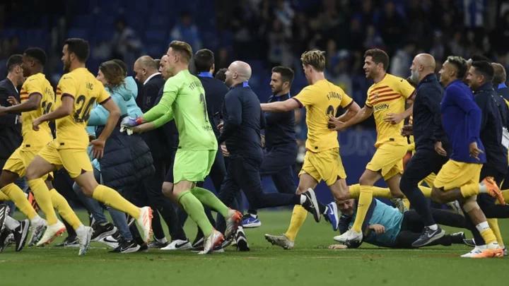 How chaos unfolded as Barcelona players clashed with Espanyol ultras