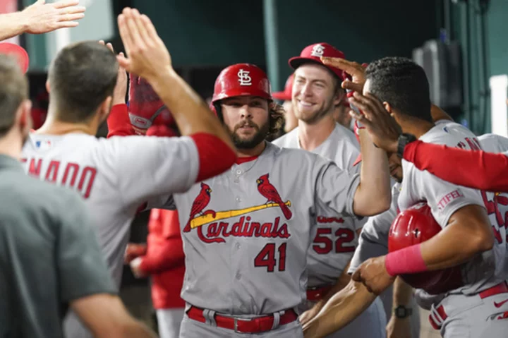 Burleson homers in Cardinals' 1-0 win over Rangers, Semien's hitting streak ends at 25 games