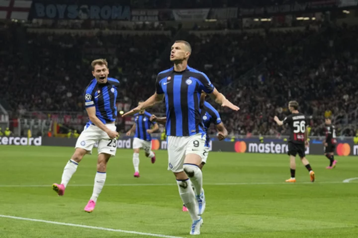 Inter beats Milan 2-0 in Champions League semifinal 'Euroderby'