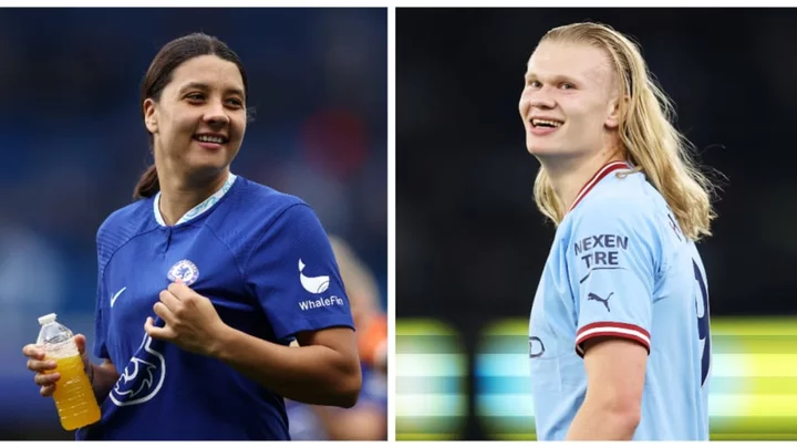 Erling Haaland and Sam Kerr win FWA Footballer of the Year awards