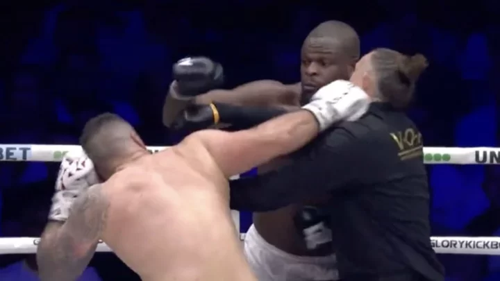 Referee Gets Punched in the Head, Knocked Down During Kickboxing Match