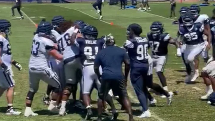 Multiple Fights Break Out During Cowboys Practice