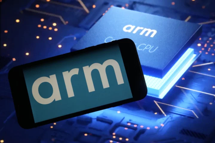 Arm Holdings is valued at $54.5 billion in biggest initial public offering since late 2021