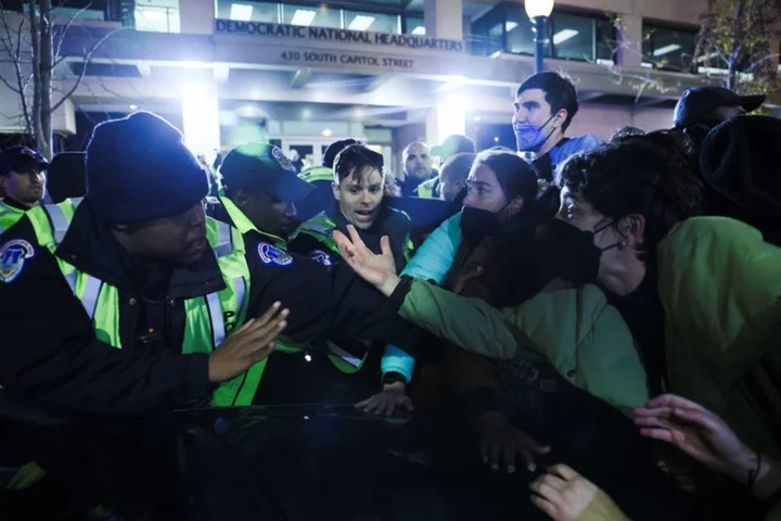 US Capitol police clash with protesters demanding Gaza ceasefire