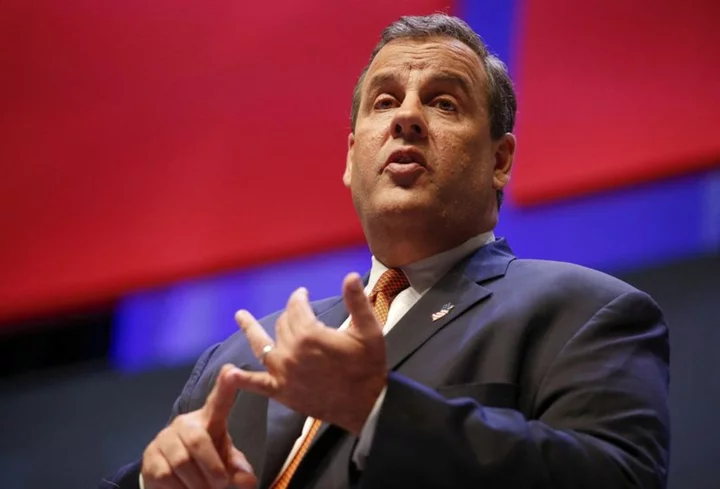 Republican Christie files paperwork for 2024 U.S. presidential race